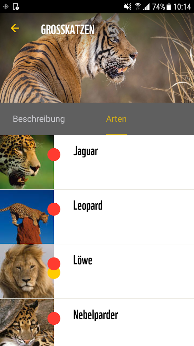 WWF Souvenierratgeber App for Android